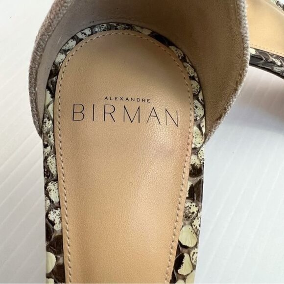 ALEXANDRE BIRMAN Sandals womens 6.5 Animal Print Leather Trim Embellishment - Picture 13 of 15